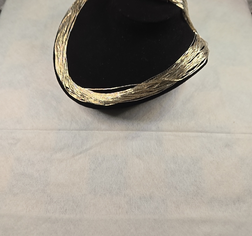 Silver Multi-Strand Choker Necklace - Picture 5 of 9